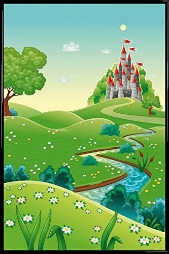 1art1 Kinderwelten Poster Plakat | Bild und Kunststoff-Rahmen - Der Weg Zu Meinem Schloss (91 x 61cm) von 1art1