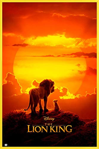 1art1 König der Löwen Poster Plakat | Bild und Kunststoff-Rahmen - Disney EL Rey Leon One Sheet (91 x 61cm) von 1art1