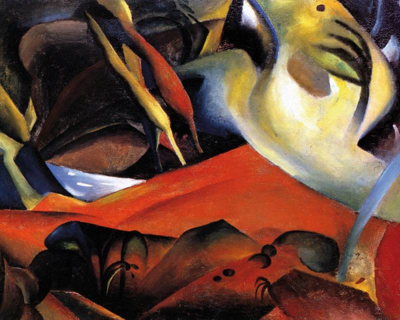 1art1 Poster August Macke Kunstdruck Bild - Der Sturm (40 x 50 cm) von 1art1