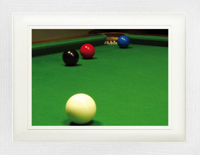 1art1 Poster Billard Gerahmtes Bild Mit Edlem Passepartout, Wand-Bilder von 1art1