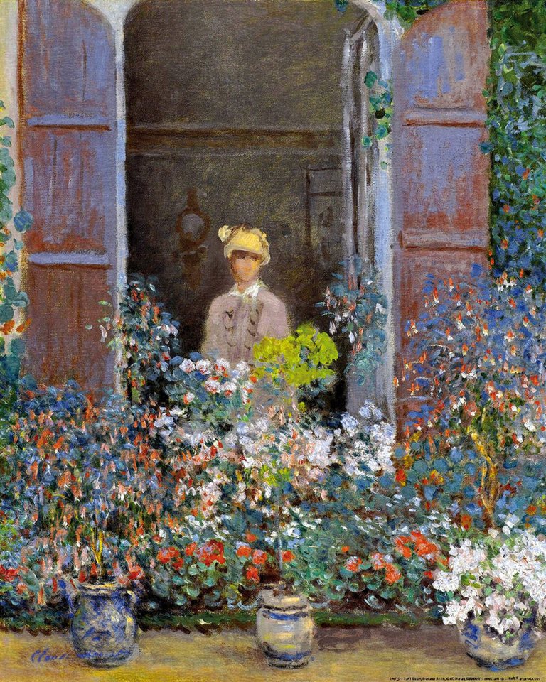 1art1 Kunstdruck Claude Monet Kunstdruck Bild - Camille Monet Am Fenster 1art1 Kunstdruck Claude Monet Kunstdruck Bild - Camille Monet Am Fenster von 1art1