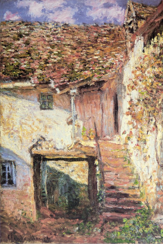 1art1 Poster Claude Monet Kunstdruck Bild - Die Treppe, 1878 (180 x 120 cm) von 1art1