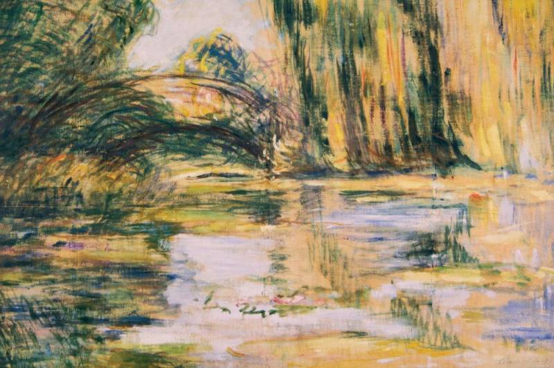 1art1 Poster Claude Monet Kunstdruck Bild - Seerosenteich: Die Brücke von 1art1