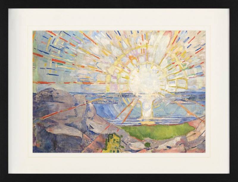 1art1 Poster Edvard Munch Gerahmtes Bild Mit Edlem Passepartout von 1art1