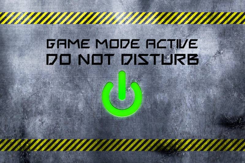 1art1 Poster Gaming Kunstdruck Bild - Game Mode Active, Do Not Disturb von 1art1