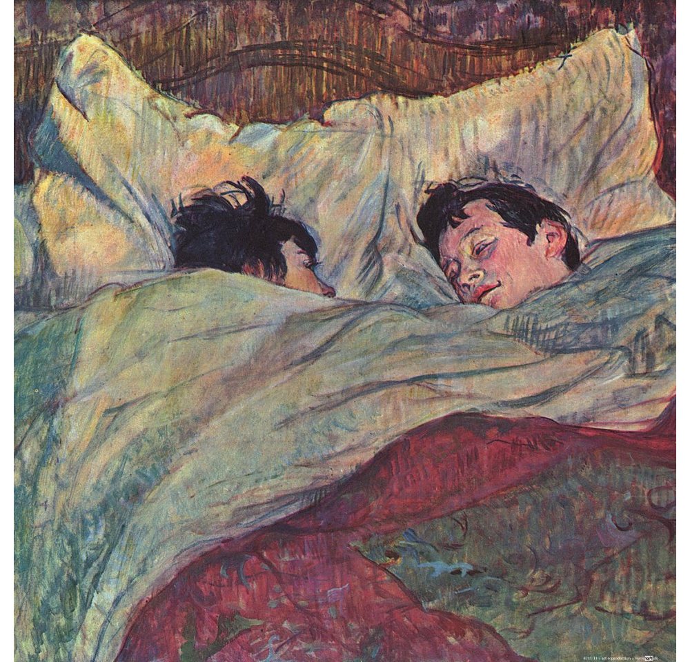 1art1 Kunstdruck Henri De Toulouse-Lautrec - Das Bett, 1893 von 1art1