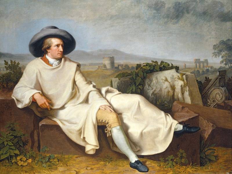 1art1 Poster Johann Heinrich Wilhelm Tischbein Kunstdruck Bild - Goethe von 1art1