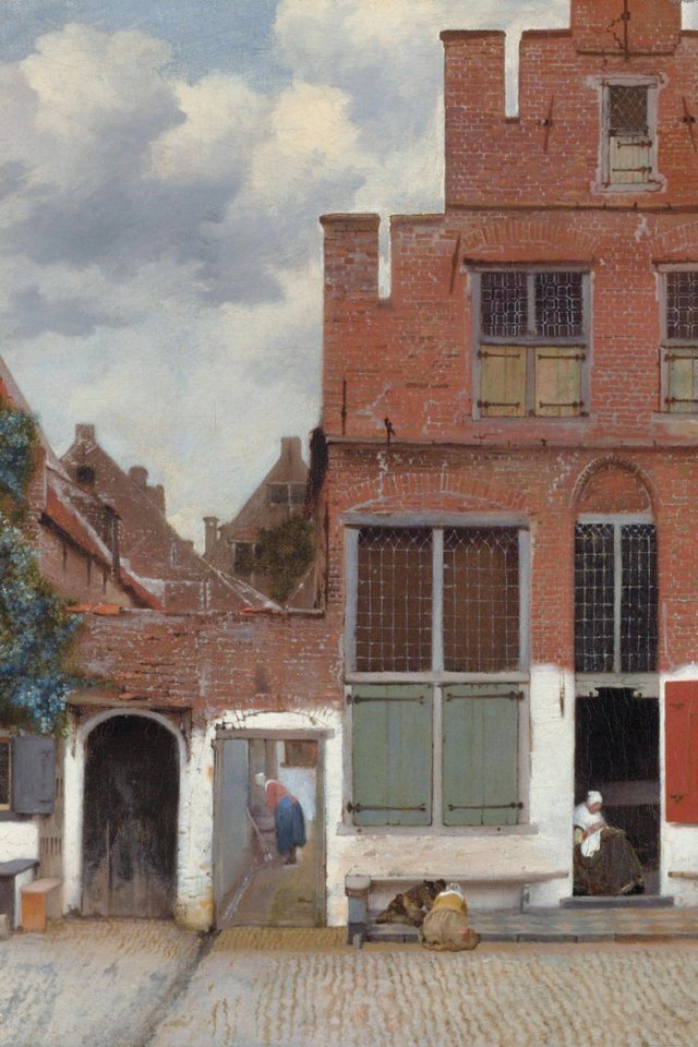 1art1 Poster Johannes Vermeer Kunstdruck Bild - StraÃŸe In Delft von 1art1
