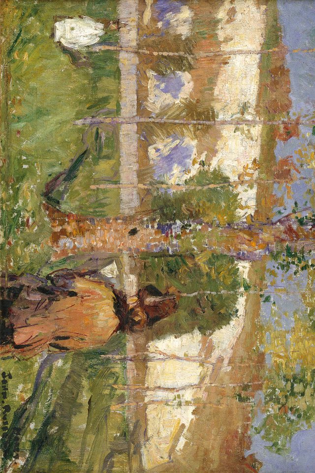 1art1 Poster John Peter Russell Kunstdruck Bild - Madame Sisley Am Ufer von 1art1