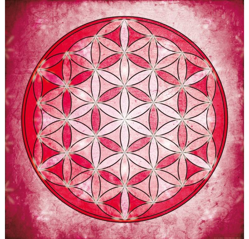 1art1 Poster Mandalas Kunstdruck Bild - Die Blume Des Lebens, Element von 1art1