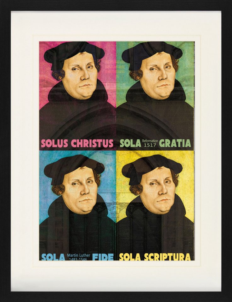 1art1 Poster Martin Luther Gerahmtes Bild Mit Edlem Passepartout 1art1 Poster Martin Luther Gerahmtes Bild Mit Edlem Passepartout von 1art1