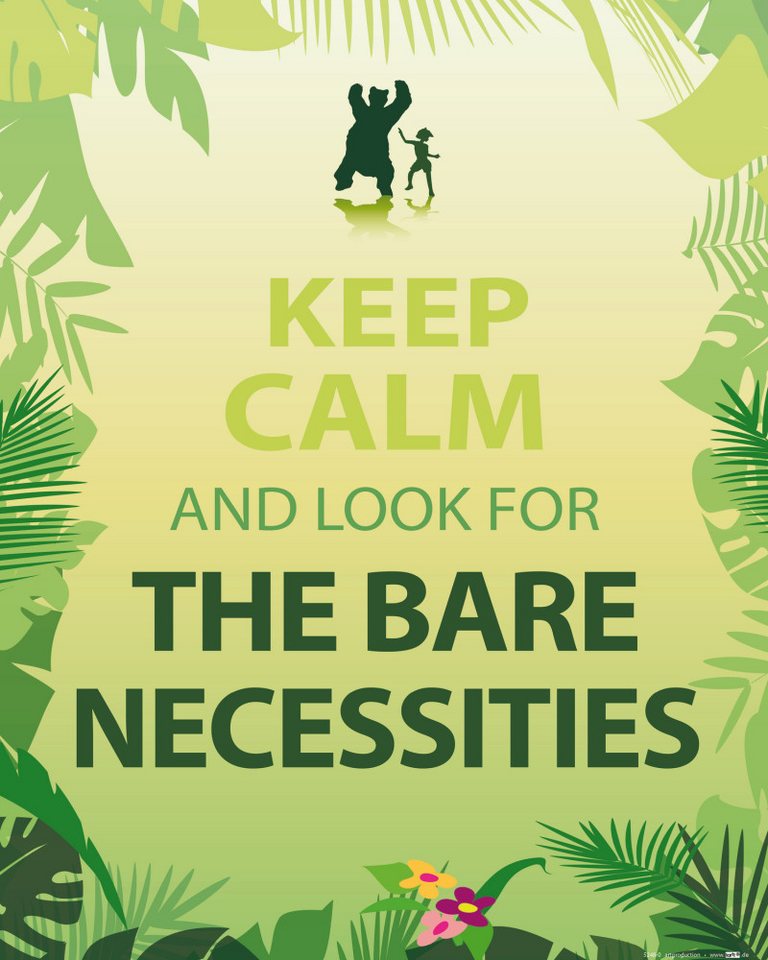 1art1 Poster Motivation Kunstdruck Bild - Keep Calm And Look For The Bare von 1art1