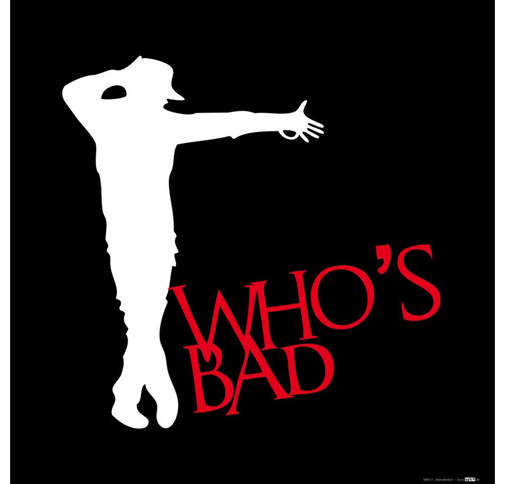 1art1 Kunstdruck Musik Kunstdruck Bild - King Of Pop, Who's Bad Moonwalk (40 x 40 cm) von 1art1