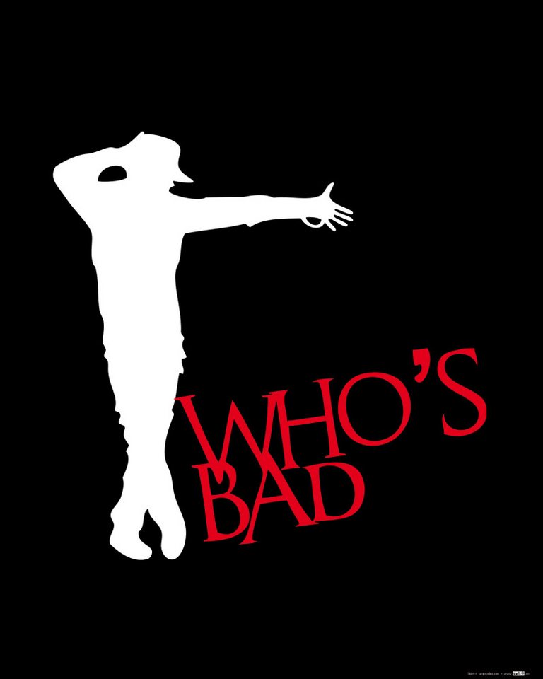 1art1 Kunstdruck Musik Kunstdruck Bild - King Of Pop, Who's Bad Moonwalk (50 x 40 cm) von 1art1