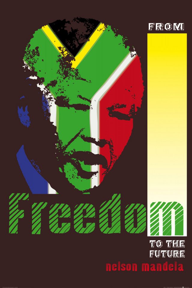 1art1 Kunstdruck Nelson Mandela Kunstdruck Bild - From Freedom To The Future 1art1 Kunstdruck Nelson Mandela Kunstdruck Bild - From Freedom To The Future von 1art1
