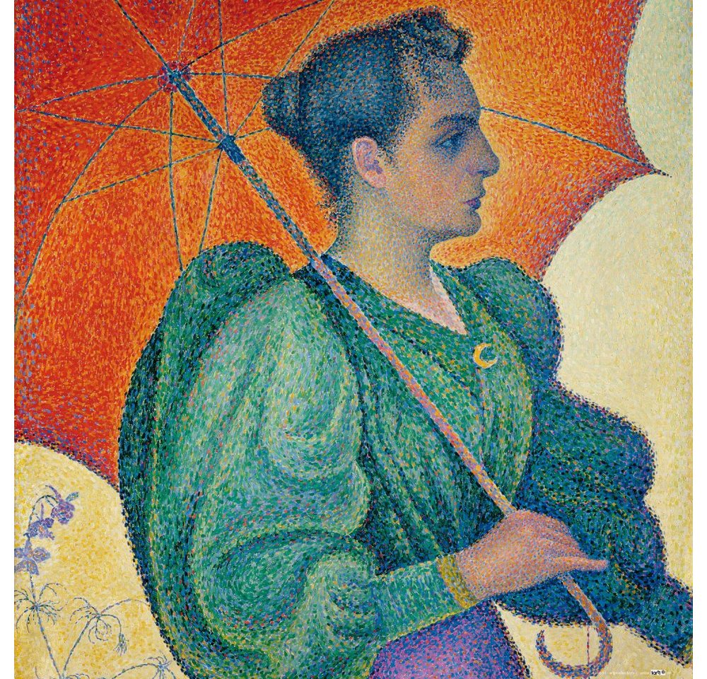 1art1 Kunstdruck Paul Signac - Frau Mit Sonnenschirm, 1893 von 1art1