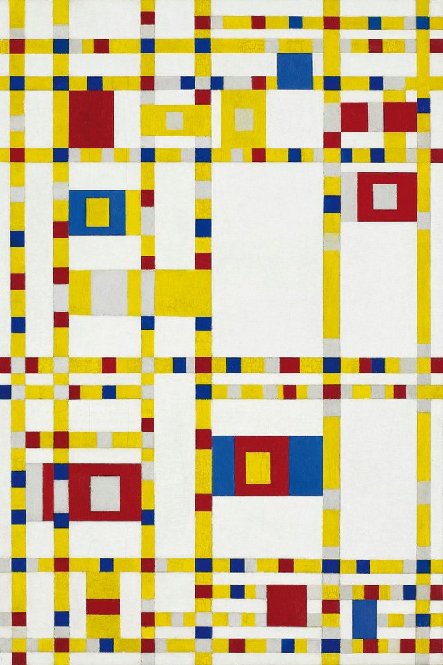 1art1 Poster Piet Mondrian Kunstdruck Bild - Broadway Boogie Woogie 1art1 Poster Piet Mondrian Kunstdruck Bild - Broadway Boogie Woogie von 1art1