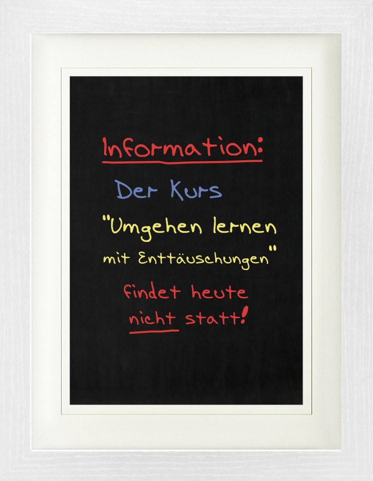 1art1 Poster Spaß Gerahmtes Bild Mit Edlem Passepartout, Wand-Bilder 1art1 Poster Spaß Gerahmtes Bild Mit Edlem Passepartout, Wand-Bilder von 1art1