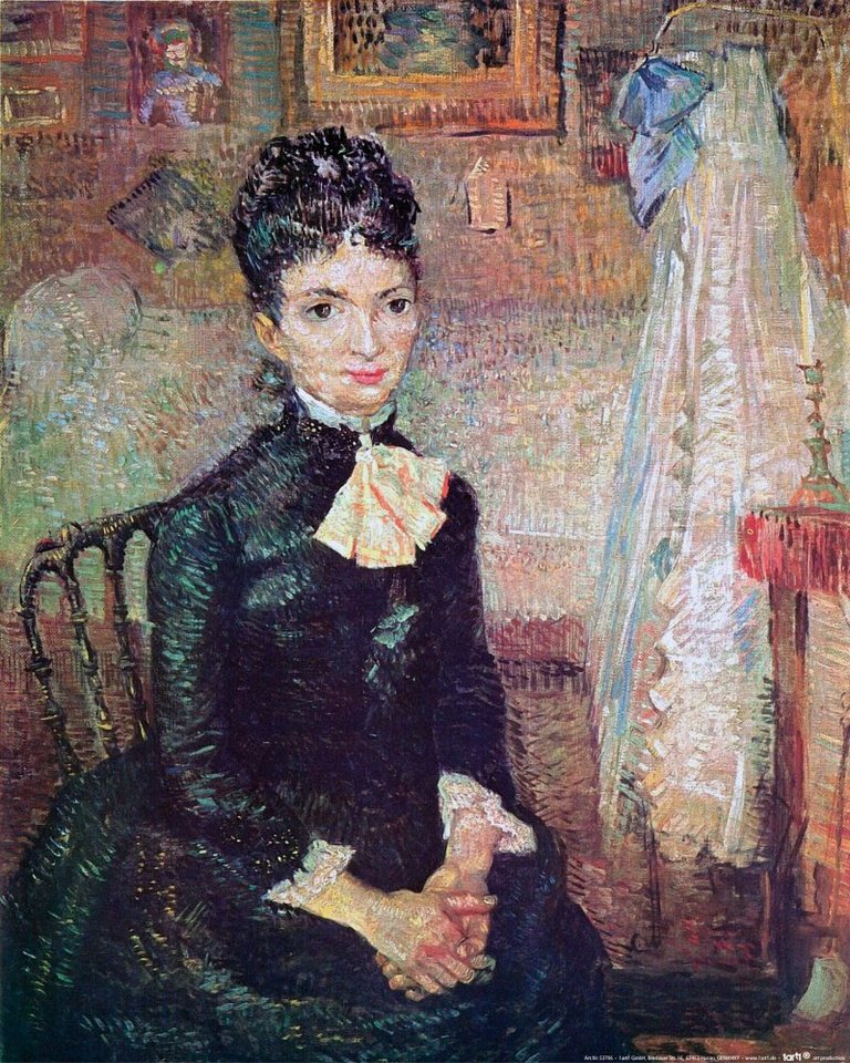 1art1 Kunstdruck Vincent Van Gogh - Frau Neben Einer Wiege Sitzend, 1887 von 1art1