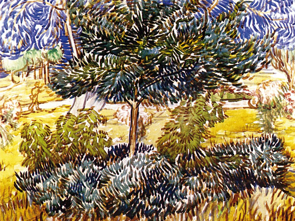 1art1 Kunstdruck Vincent Van Gogh Kunstdruck Bild - Baum Und Sträucher Im 1art1 Kunstdruck Vincent Van Gogh Kunstdruck Bild - Baum Und Sträucher Im von 1art1