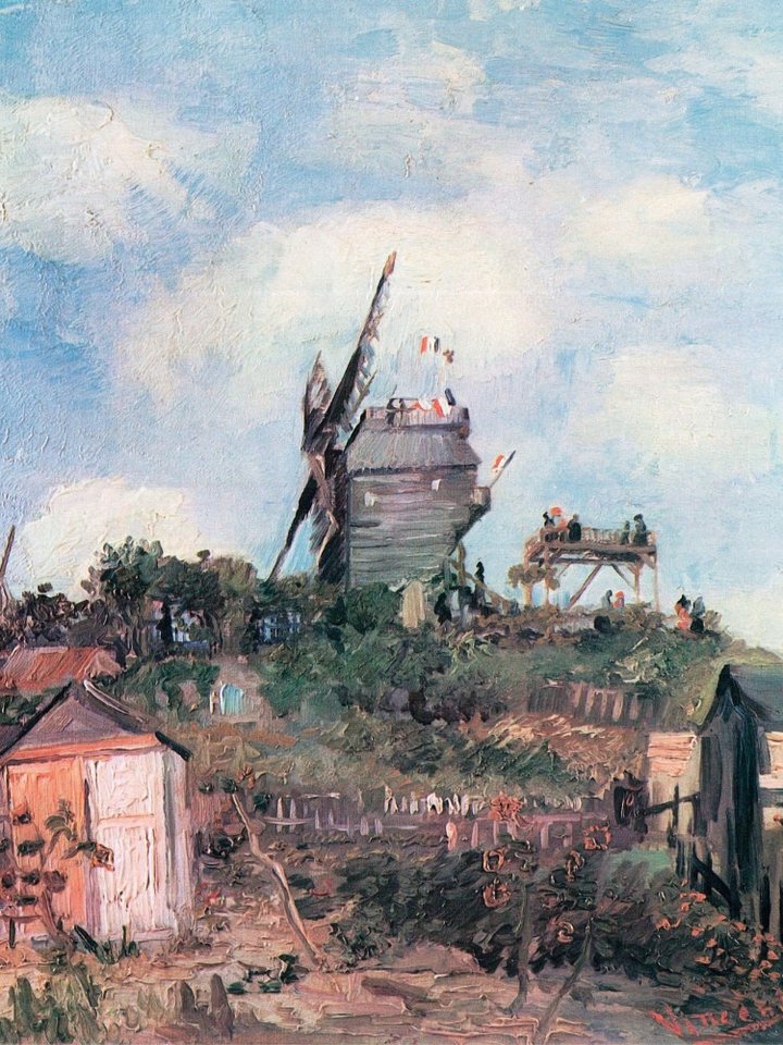 1art1 Kunstdruck Vincent Van Gogh Kunstdruck Bild - Die Mühle Von La Galette 1art1 Kunstdruck Vincent Van Gogh Kunstdruck Bild - Die Mühle Von La Galette von 1art1