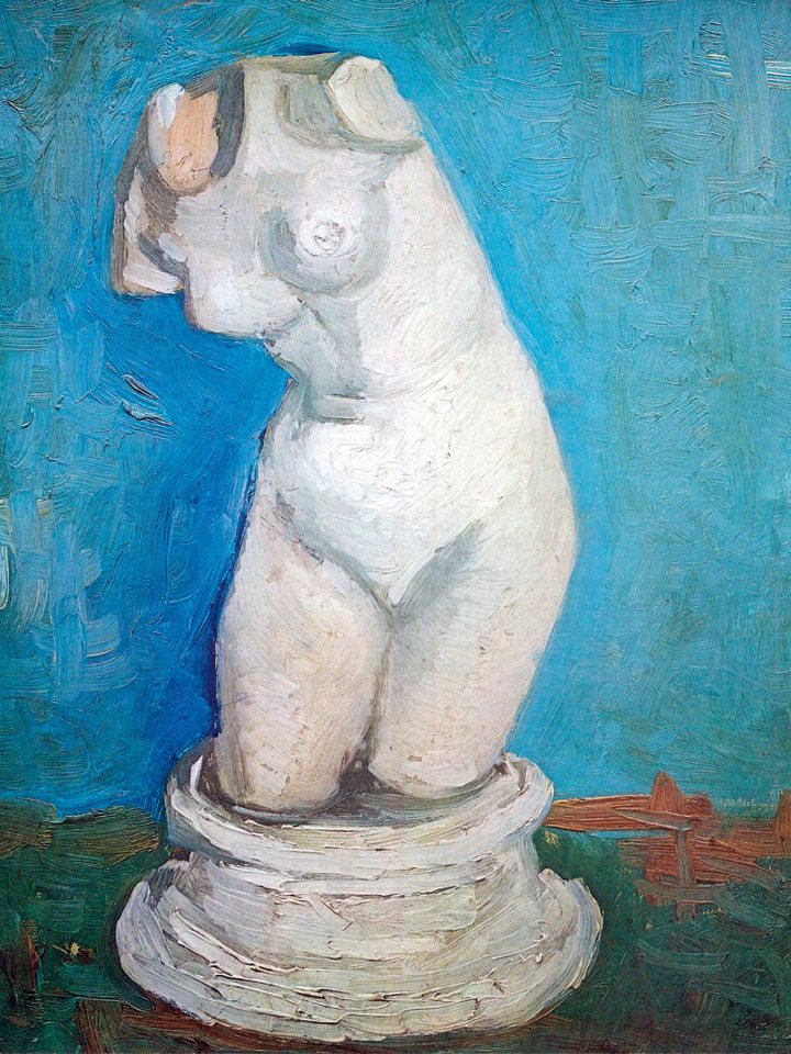 1art1 Poster Vincent Van Gogh Kunstdruck Bild - Gips-Statuette Eines von 1art1