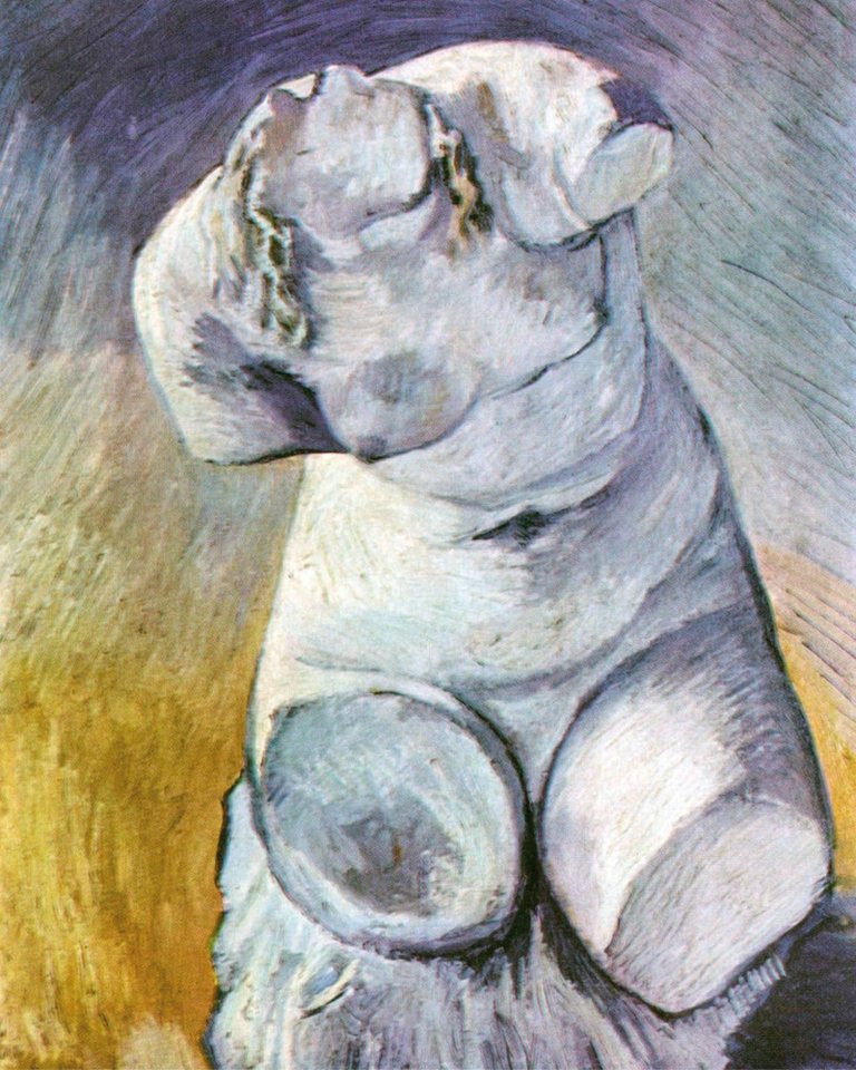 1art1 Poster Vincent Van Gogh Kunstdruck Bild - Gips-Statuette Eines von 1art1
