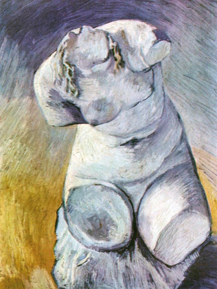 1art1 Poster Vincent Van Gogh Kunstdruck Bild - Gips-Statuette Eines von 1art1