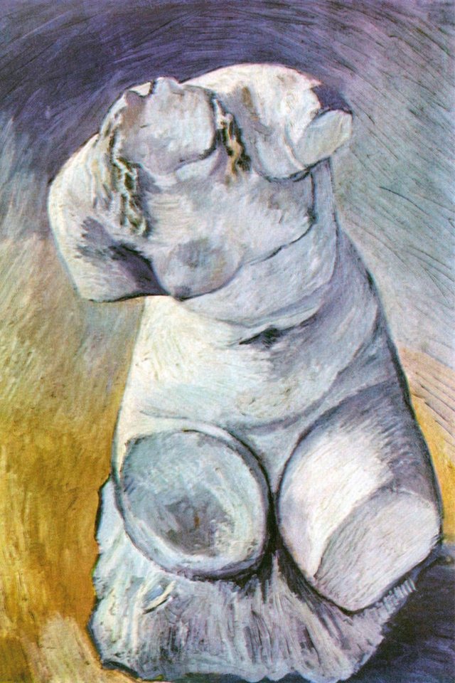 1art1 Poster Vincent Van Gogh Kunstdruck Bild - Gips-Statuette Eines von 1art1