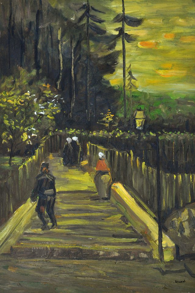 1art1 Poster Vincent Van Gogh Kunstdruck Bild - Kleiner Weg Am von 1art1