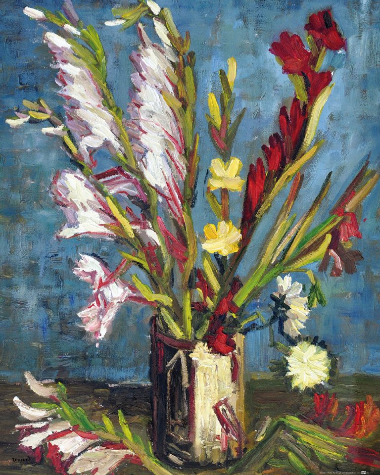 1art1 Poster Vincent Van Gogh Kunstdruck Bild - Vase Mit Gladiolen, 1886 von 1art1