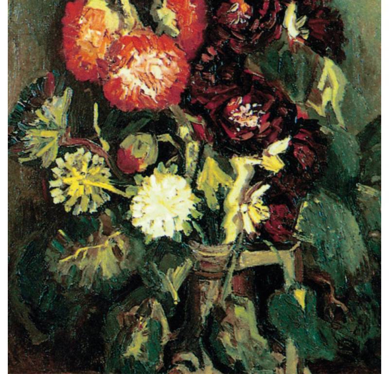 1art1 Poster Vincent Van Gogh Kunstdruck Bild - Vase Mit Malven, 1886 (40 x 40 cm) von 1art1