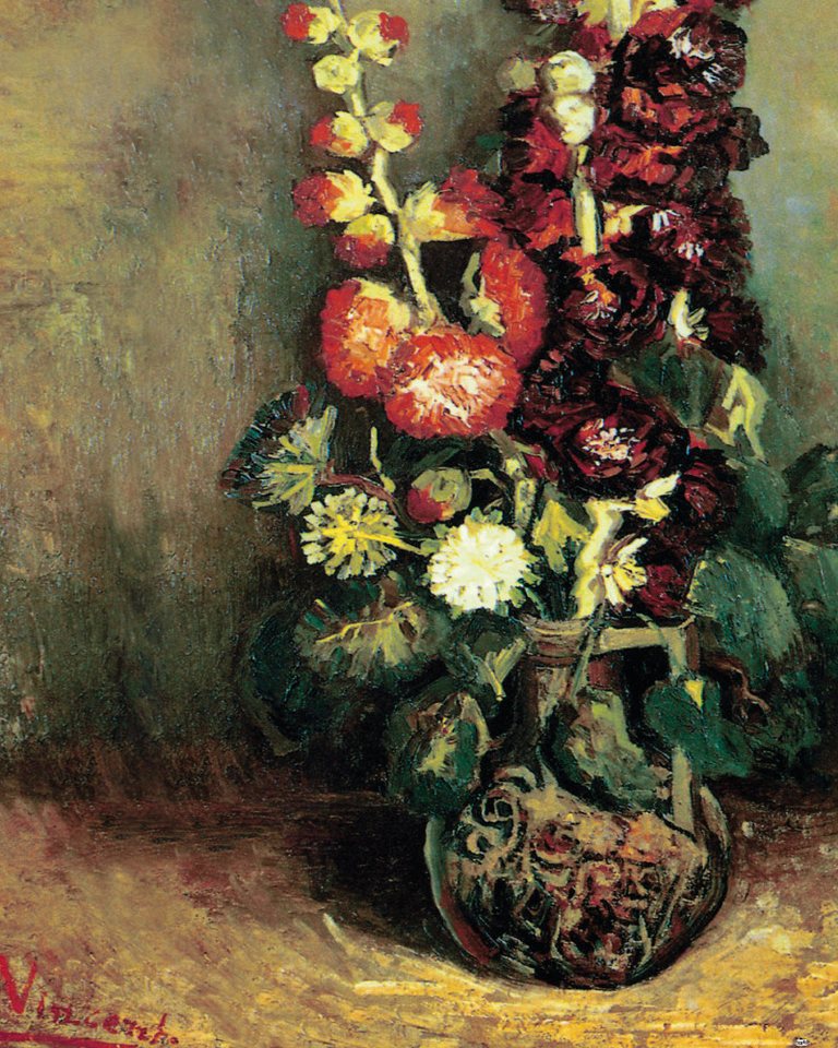 1art1 Poster Vincent Van Gogh Kunstdruck Bild - Vase Mit Malven, 1886 (50 x 40 cm) von 1art1