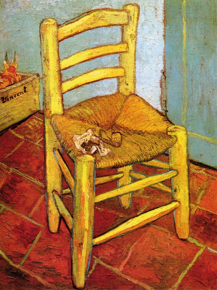 1art1 Kunstdruck Vincent Van Gogh Kunstdruck Bild - Vincents Stuhl Mit 1art1 Kunstdruck Vincent Van Gogh Kunstdruck Bild - Vincents Stuhl Mit von 1art1
