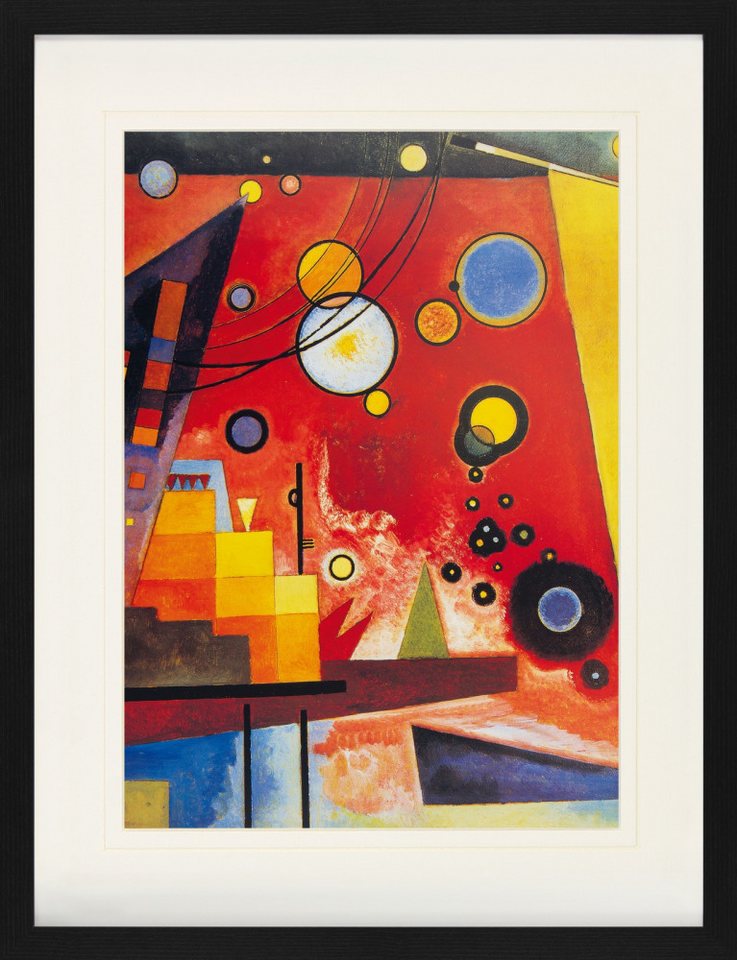 1art1 Poster Wassily Kandinsky Gerahmtes Bild Mit Edlem Passepartout von 1art1