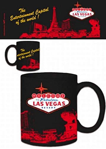 1art1 Las Vegas Strip Und Logo Foto-Tasse Kaffeetasse 9x8 cm von 1art1