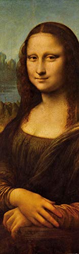 1art1 Leonardo Da Vinci Mona Lisa, 1503–1506, 1-Teilig Selbstklebende Fototapete Poster-Tapete 240x75 cm von 1art1