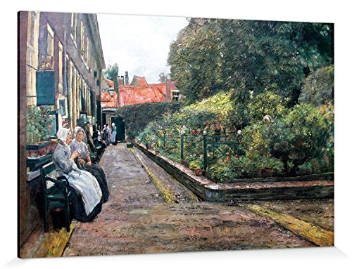 1art1 Max Liebermann Poster Stevenstift In Leiden, 1889 Bilder Leinwand-Bild Auf Keilrahmen | XXL-Wandbild Poster Kunstdruck Als Leinwandbild 180x120 cm von 1art1