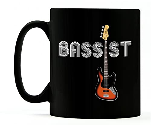 1art1 Musik, Band, Bassist, Gitarre Foto-Tasse Kaffeetasse (9x8 cm) + 1x Überraschungs-Sticker von 1art1