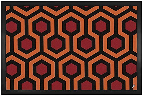 1art1 Muster Retro Shining Teppich Muster Fußmatte Dekomatte Innenbereich | Design Türmatte 60x40 cm von 1art1