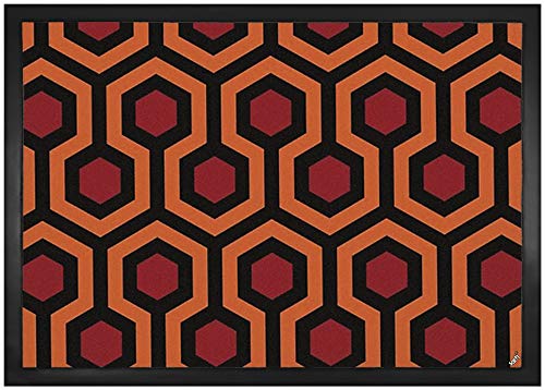 1art1 Muster Retro Shining Teppich Muster Fußmatte Dekomatte Innenbereich | Design Türmatte 70x50 cm von 1art1