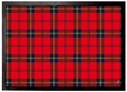1art1 Muster Schotten Muster Rot Kariert Fußmatte Dekomatte Innenbereich | Design Türmatte 70x50 cm 1art1 Muster Schotten Muster Rot Kariert Fußmatte Dekomatte Innenbereich | Design Türmatte 70x50 cm von 1art1