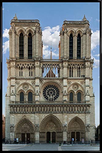 1art1 Paris Poster Plakat | Bild und Kunststoff-Rahmen - Notre-Dame de Paris, 2014 (91 x 61cm) von 1art1