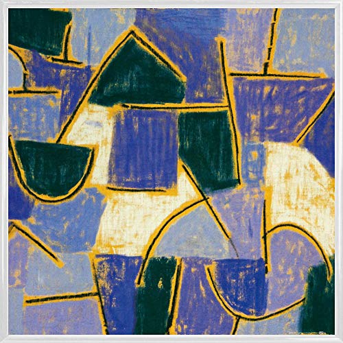 1art1 Paul Klee Poster Kunstdruck Bild und Kunststoff-Rahmen - Blaue Nacht, 1937 (40 x 40cm) von 1art1