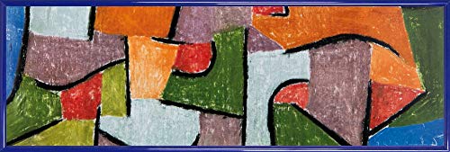 1art1 Paul Klee Poster Kunstdruck Bild und Kunststoff-Rahmen - Über Land, 1937 (91 x 30cm) von 1art1