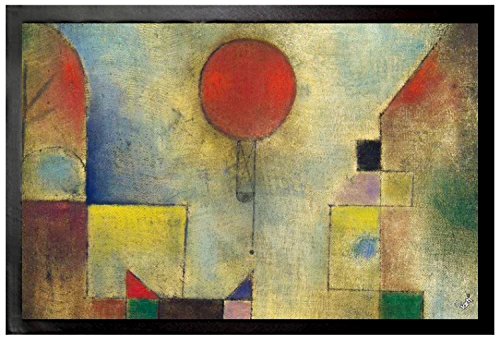 1art1 Paul Klee Roter Ballon, 1922 Fußmatte Dekomatte Innenbereich | Design Türmatte 60x40 cm von 1art1