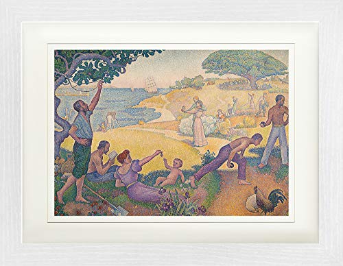 1art1 Paul Signac Poster Die Zeit Der Harmonie, Das Goldene Zeitalter Der Zukunft, 1893-95 Gerahmtes Bild Mit Edlem Passepartout | Wand-Bilder | Im Bilderrahmen 40x30 cm von 1art1