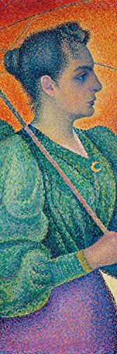1art1 Paul Signac Poster Frau Mit Sonnenschirm, 1893 Bilder Leinwand-Bild Auf Keilrahmen | XXL-Wandbild Poster Kunstdruck Als Leinwandbild 90x30 cm von 1art1