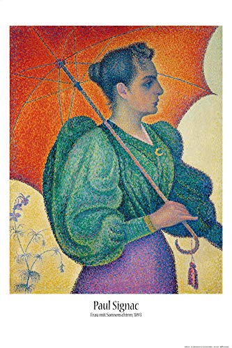 1art1 Paul Signac Poster Frau Mit Sonnenschirm, 1893 Plakat | Bild 91x61 cm von 1art1