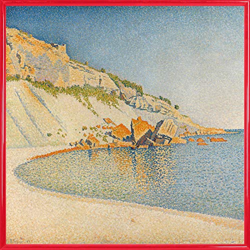 1art1 Paul Signac Poster Kunstdruck Bild und Kunststoff-Rahmen - Cap Lombard, Cassis, Opus 196, 1889 (40 x 40cm) von 1art1